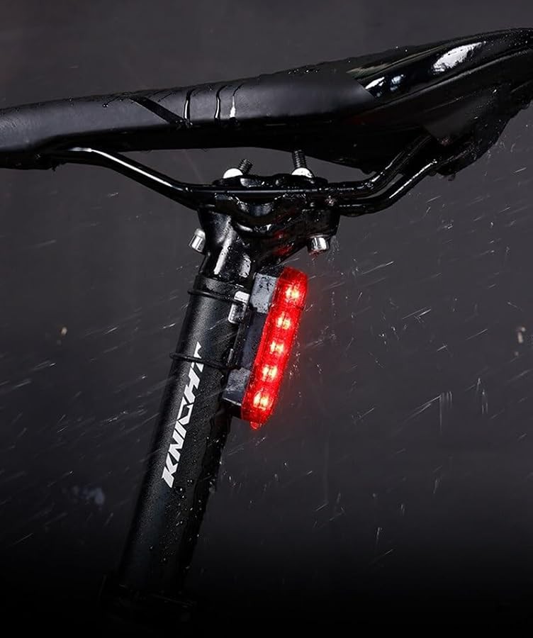 Five led mountain road bicycle taillight — photo 5