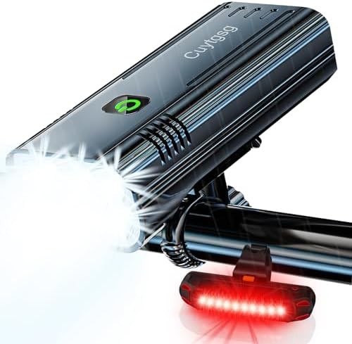 Rechargeable Aluminum Six LED Bicycle Lamp