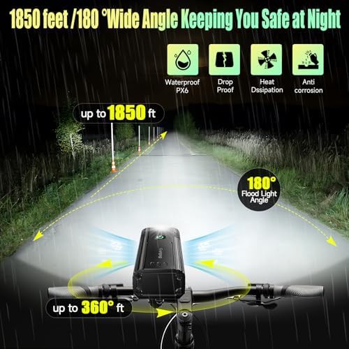 Rechargeable Aluminum Six LED Bicycle Lamp — photo 3