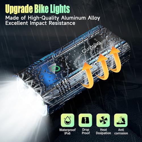 Rechargeable Aluminum Six LED Bicycle Lamp — photo 4