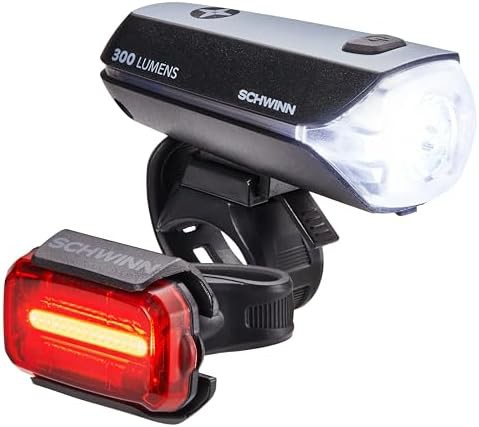 Schwinn 300 lumen USB C bike light set