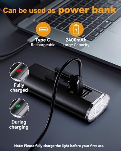 Red High Lumen Headlight with Power Bank — photo 3