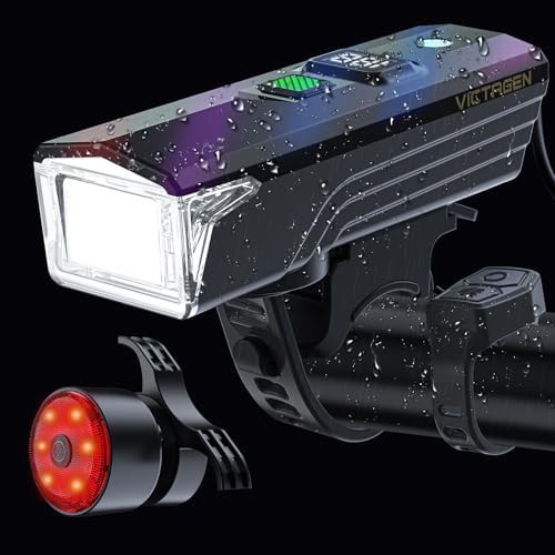 Rechargeable road bike light with horn
