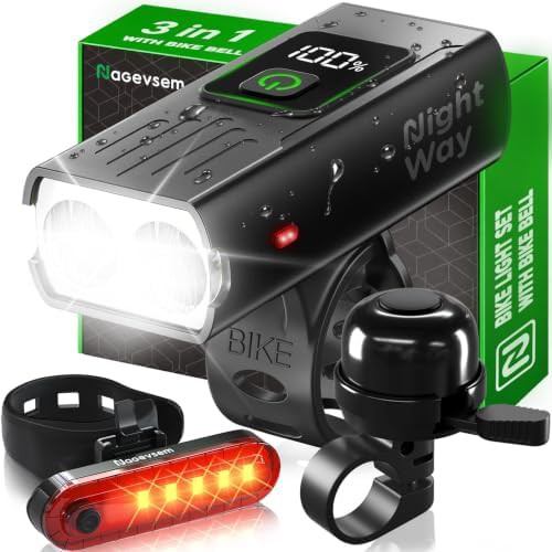 LED bicycle headlight and horn combo