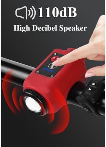Waterproof black headlight with integrated horn — photo 4
