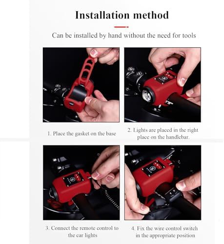 Waterproof black headlight with integrated horn — photo 5