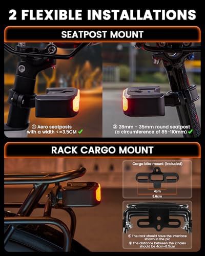 Turn signal brake detection bike taillight — photo 4