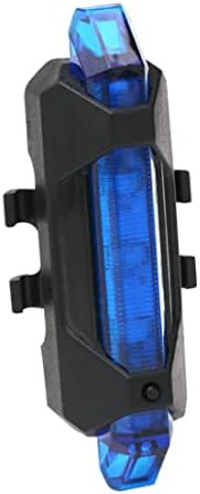 Blue waterproof USB rechargeable taillight