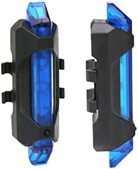 Blue waterproof USB rechargeable taillight — photo 3