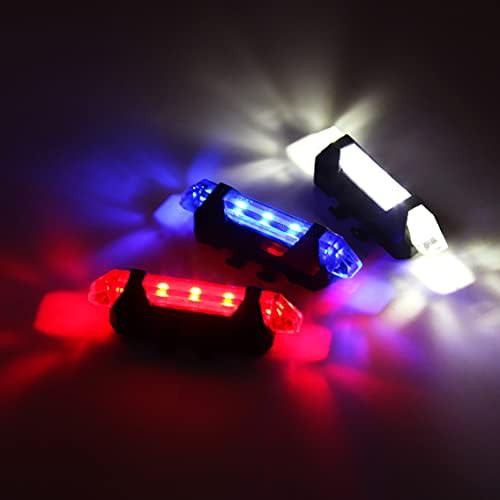 Blue waterproof USB rechargeable taillight — photo 5