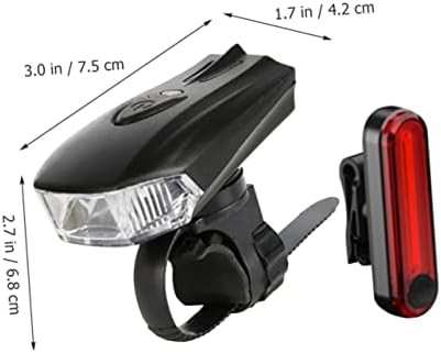 Aluminum USB rechargeable front and rear bike lights — photo 4