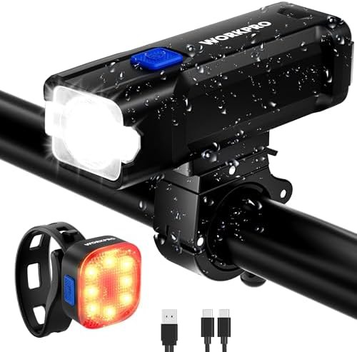 Rechargeable Front and Back Night Riding Lights