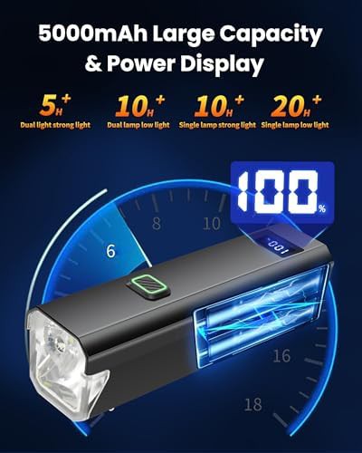 Darkbeam 6000lm usb-c bicycle headlight — photo 5