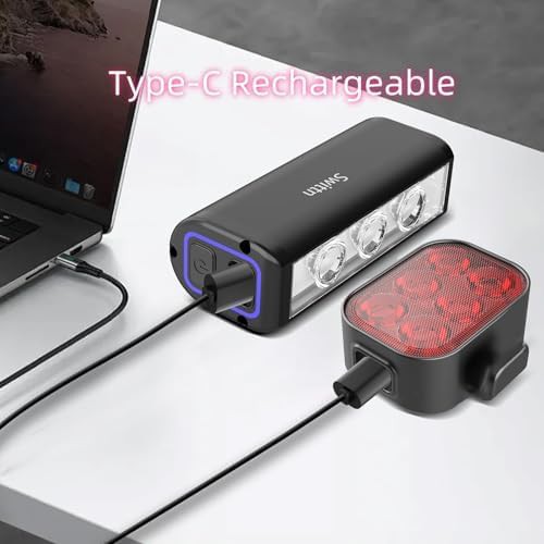 Waterproof super bright front and back lights — photo 3