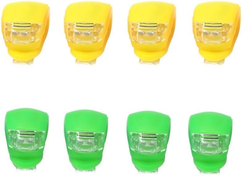 Green and Yellow Frog Head Light Set