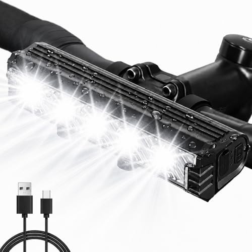 Five LED high lumen rechargeable light bar