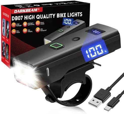 Darkbeam 4-mode front bicycle headlight