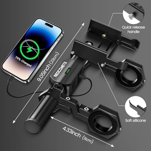 Handlebar extender headlight with phone mount — photo 3
