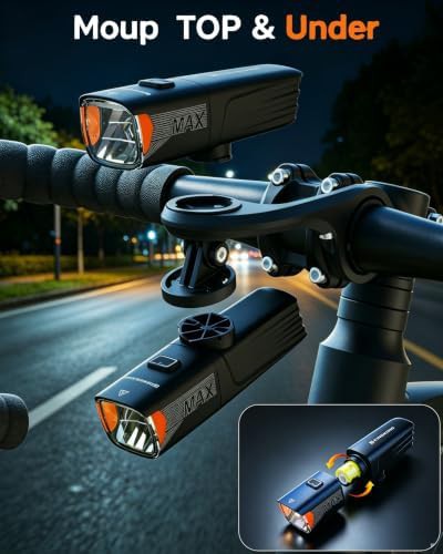 High power USB-C rechargeable front bike light — photo 4