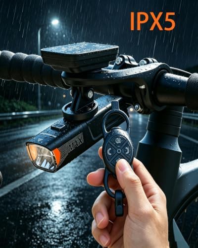 High power USB-C rechargeable front bike light — photo 5
