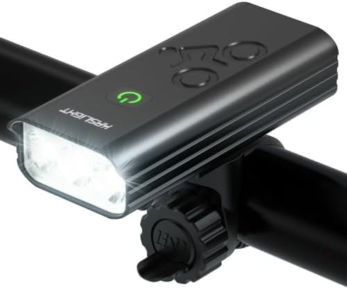 Compact rechargeable high lumen bicycle headlight