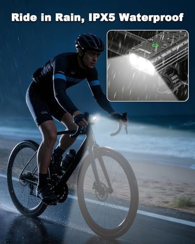 Compact rechargeable high lumen bicycle headlight — photo 5