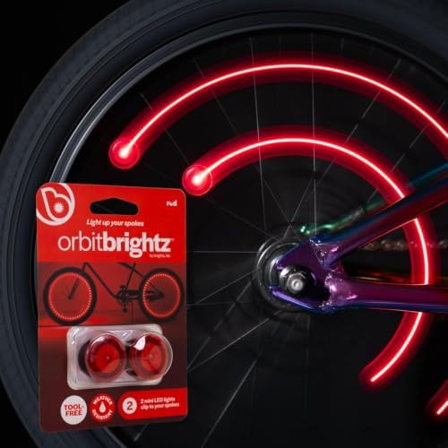 Red Mini Clip On Spoke Lights